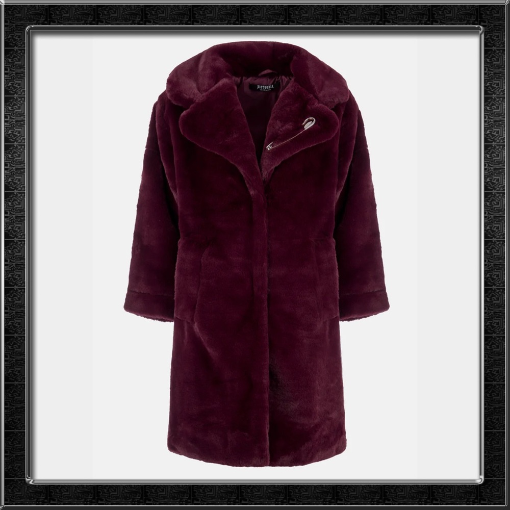 Disturbia Creature Oversized Fur Coat
